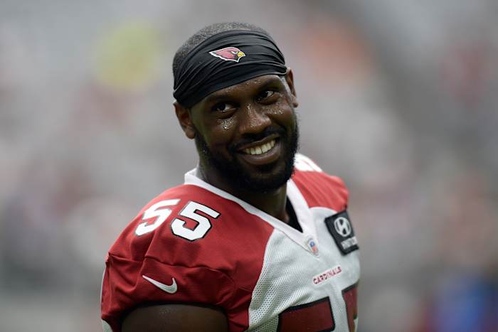 Cardinals DE Chandler Jones smiling